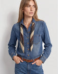 The Rodeo Shirt Medium Denim Tops - Button Down The Shirt