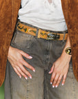 Suede Belt Honey Belts Claris Virot