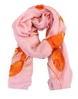 Crab & Lobster Cashmere Scarf Rose Scarves Simone Bruns