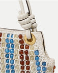 Small Beaded Slouch Bag Off White Multi Tote & Satchel Veronica Beard