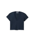 Jada Waffle Tee Navy Tops - Tees perfectwhitetee
