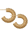 Aisha 1" Hoops Gold PB Earrings Jennifer Zeuner