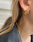 Haze 1" Earrings Gold