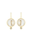 Tini MIni Drop Earrings Clear Quartz/CZ Earrings Laura Foote Designs