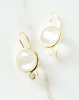 Tini MIni Drop Earrings Clear Quartz/CZ Earrings Laura Foote Designs