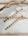 Trails Drop Earrings CZ Earrings Laura Foote Designs