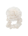 Camellia Scrunchie White Oyster Accessories - Beauty & Hair Emi Jay 