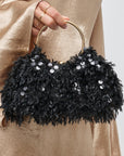 Charlotte Evening Bag Black Clutch UE