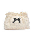 Fluffette Cosmetic Pouch Cream Black Cosmetic UE