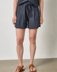 Pleat Waist Short Navy Shorts Lilla P