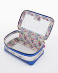 Tile Storage Bag Metallic Blue Home Decor - Games Oh My Mahjong