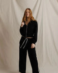 Milana Travel Track Jacket True Black Tops - Sweatshirts perfectwhitetee