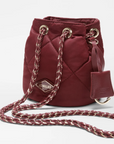 Mini Frankie Bucket Bag Claret