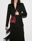 Mini Frankie Bucket Bag Claret Crossbody MZ Wallace