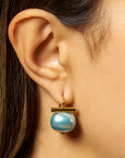 Classic Medium Pebble Pearls Cornflower Earrings Catherine Canino