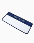 Navy Bamboo Mahjong Bag Tote & Satchel Oh My Mahjong
