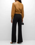 Kyra Wide Leg Pant Black trous Simkhai