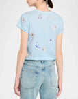 All Over Tammy Butterfly Tee Light Blue