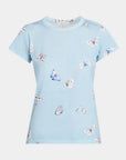 All Over Tammy Butterfly Tee Light Blue