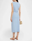 Sleeveless Cody Dress Powder Blue Dresses - Midi Tanya Taylor
