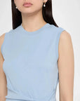 Sleeveless Cody Dress Powder Blue Dresses - Midi Tanya Taylor