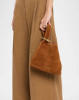 Suede Swing Bag Tobacco Clutch Veronica Beard