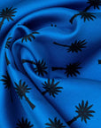 Palm Pocket Square Blue Scarves Ortigia