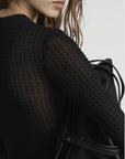 The Mesh Polka Dot Top Tops - Blouses Frame