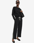Claud Travel Track Pant True Black Pants - Sweatpants perfectwhitetee