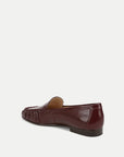 Prilla Leather Loafer Burgundy Flats - Loafer Veronica Beard - Shoes