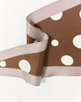 Retro Polka Dot Silk Diamond Neckerchief Coffee Scarves Lost Pattern NYC