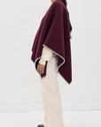 Ingrid Poncho Burgundy Outerwear - Cape rag & bone