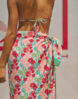 Le Jardin Beach Sarong Wrap Pastel Blush Skirts - Midi Lost Pattern NYC