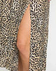 Glenda Skirt Golden Leopard Skirts - Midi Caballero
