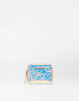 Leather Small Zip Round Wallet Pink Opal