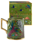 Jungle Ceramic Tazza Green Home Decor - Tabletop Ortigia