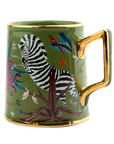 Jungle Ceramic Tazza Green Home Decor - Tabletop Ortigia