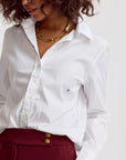 THESHIRT The Boyfriend Shirt White Tops - Button Down Theshirt