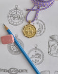 Strong Tiger Original Pendant Coin 18" Grande Rolo Necklaces Jane Win