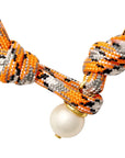 The Paracord Pearl Bracelet Tiger Stripe Bracelets Catherine Canino