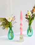 Pastel Twisted Candle Pink Candles & Diffusers - Candles Talking Tables