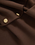 Isador Knit Vest Dark Mocha Sweater - Vest Veronica Beard