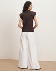 Isador Knit Vest Dark Mocha Sweater - Vest Veronica Beard