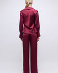 Symone Satin Top Cranberry Tops - Blouses Simkhai