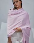 Pure Cashmere Travel Wrap Pink Scarves Pissenlit