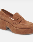 Yanni Suede Chestnut Shoes - Flats - Loafer Dolce Vita 