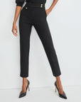 Renzo Pant Black With Gold Buttons Pants - Trousers Veronica Beard