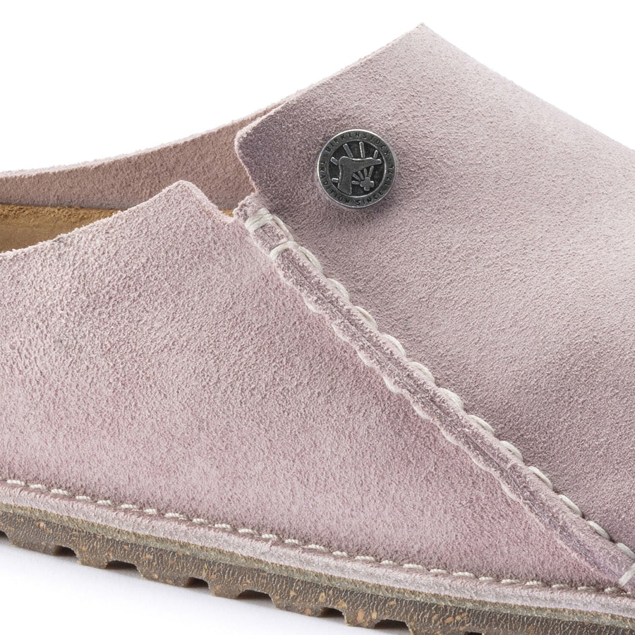 Zermatt Premium Suede Leather Lavander Blush Shoes - Flats - Slide Birkenstock 