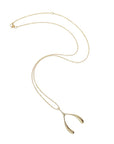 Lucky Gold Wishbone 18-20" Adjustable Chain Jewelry - Necklaces Jane Win