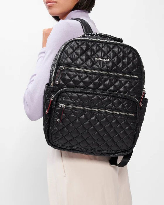 Crosby Backpack Black Handbags - Backpack MZ Wallace 